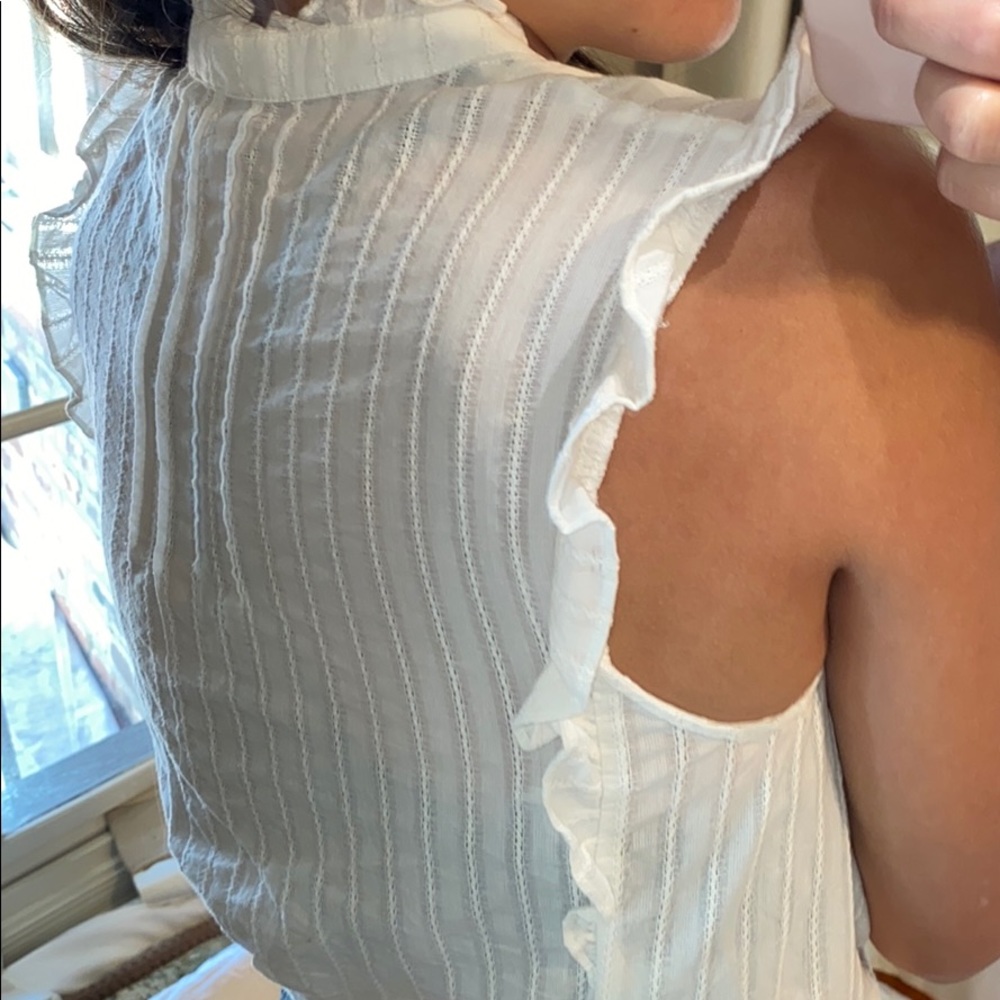 White Button Down Top - image 3